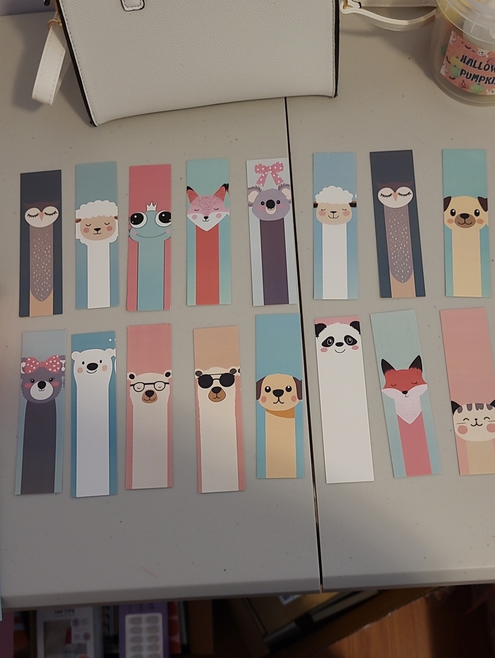 Cute Animal Bookmarks - Pastel Multicolor Set